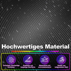 SWANEW Gaming Schreibtisch, 120/140cm Ergonomischer Computertisch