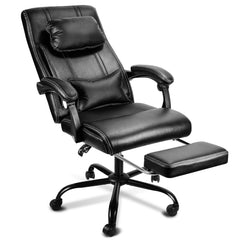 SWANEW Bürostuhl, gaming stuhl, chefsessel Drehsessel mit Kopfstütze Lendenkissen