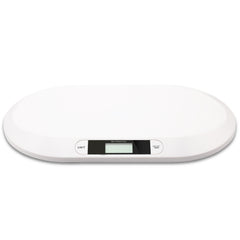 SWANEW Babywaage Flach Digitalwaage Stillwaage Tierwaage, fuer Neugeborene bis 20kg mit LCD-Display, Weiss (56cm x 35cm x 4.5cm)¡
