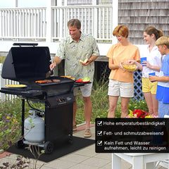 SWANEW Grillmatten, Grillmatte Grillmatten fĂŒr Gasgrill, Grillschutzmatte fĂŒr Holzkohle, Extra GroĂe Outdoor BBQ Matte, Bodenmatte Grill Matten fĂŒr Gasgrill