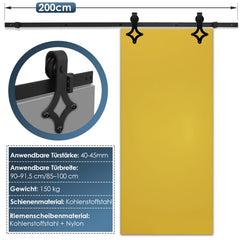 Schiebetürbeschlag Diamant 183/200 cm