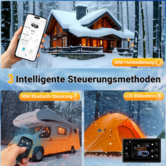 SWANEW 12V 8KW Dieselheizung, Standheizung Diesel, Luft Dieselheizung, Diesel Lufterhitzer mit Bluetooth, LCD-Schalter