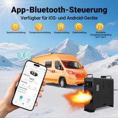 SWANEW 12V 8KW Dieselheizung, Standheizung Diesel, Luft Dieselheizung, Diesel Lufterhitzer mit Bluetooth, LCD-Schalter