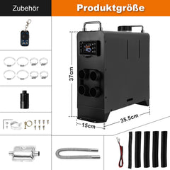 SWANEW 12V 8KW Dieselheizung, Standheizung Diesel, Luft Dieselheizung, Diesel Lufterhitzer mit Bluetooth, LCD-Schalter