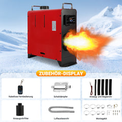 SWANEW 12V 8KW Dieselheizung, Standheizung Diesel, Luft Dieselheizung, Diesel Lufterhitzer mit Bluetooth, LCD-Schalter