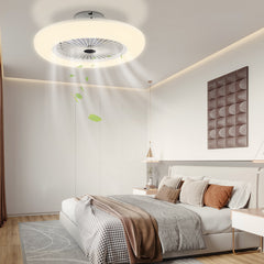 SWANEW Deckenventilator mit Beleuchtung, Deckenleuchte mit Ventilator, 80W, Ă55cm, 3 Windgeschwindigkeiten