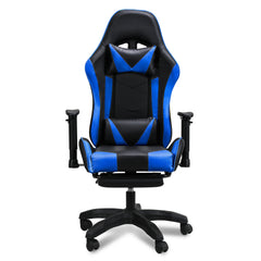 SWANEW Bürostuhl Gaming Stuhl, Ergonomischer Computerstuhl, Gaming Chair mit Fußstütze, Lendenkissen und Kopfkissen, 150 kg Belastbarkeit