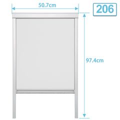 SWANEW Verdunkelungsrollo für Dachfenster Rollo, Verdunklungsrollo mit Bohren, Dachfensterrollo für Dachfenster F06/M06/M08/S06/S08/206