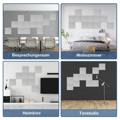 Akustikpaneele selbstklebend 30×30×0,9 cm