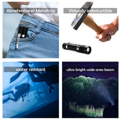 SWANEW 2x Super hell Taschenlampe LED Taschenlampen Taktisches Fackel USB 18650 Akku Batterie Flashlight wiederaufladbare
