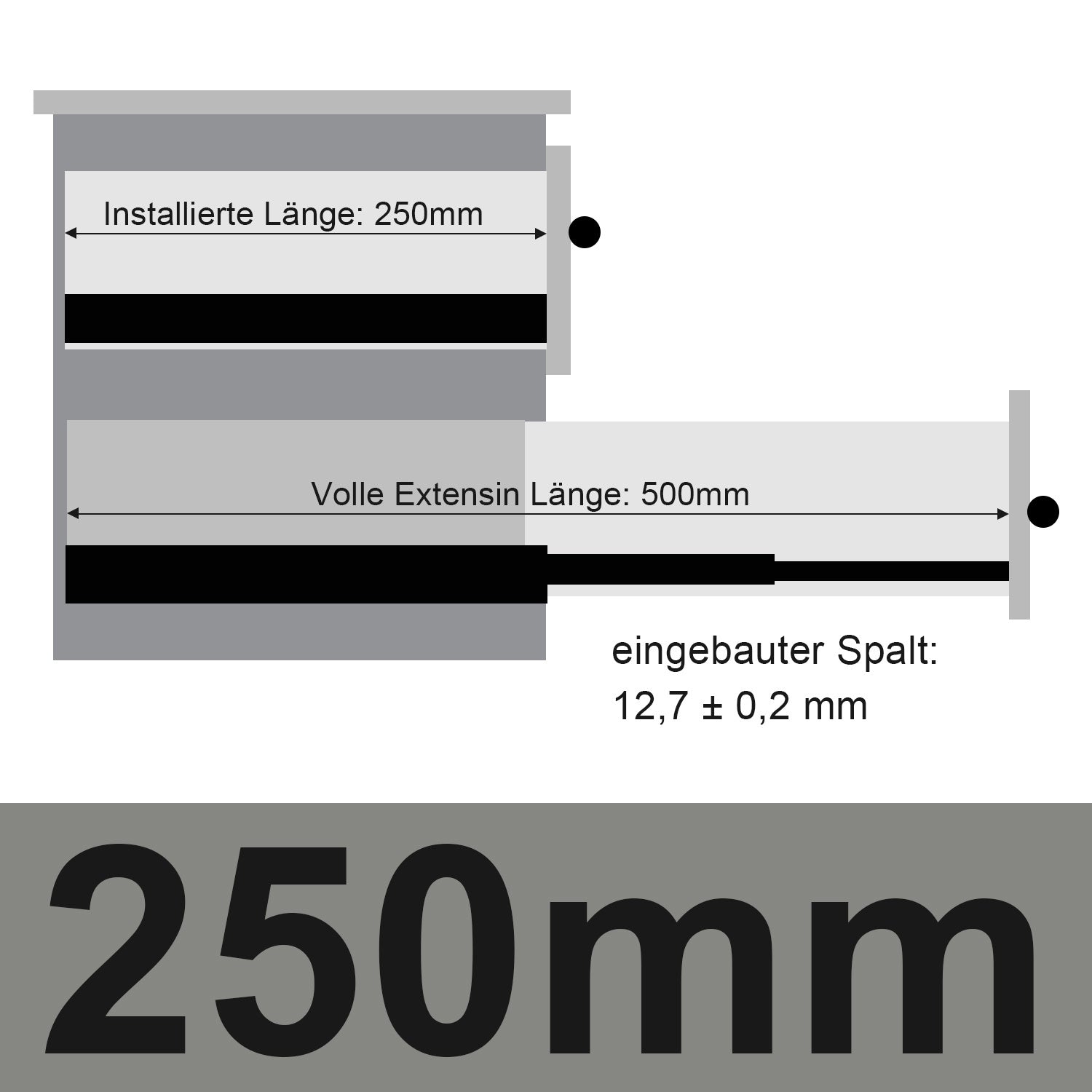 SWANEW Schubladenschienen 250 - 550 mm, Schubladen Schienensystem mit Selbsteinzug, Teleskopschiene vollauszug Schubladenauszüg, Kugelführung, Tragkraft 35 Kg
