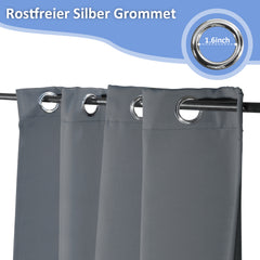 SWANEW Outdoor Vorhang, Garden Outdoorvorhänge, Sichtschutz & Sonnenschutz Outdoor Gardinen, mit Ösen
