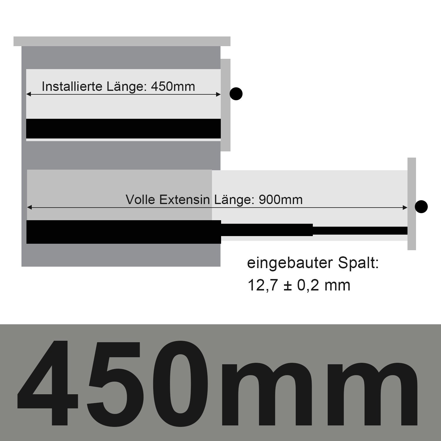 SWANEW Schubladenschienen 250 - 550 mm, Schubladen Schienensystem mit Selbsteinzug, Teleskopschiene vollauszug Schubladenauszüg, Kugelführung, Tragkraft 35 Kg