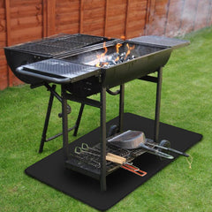 SWANEW Grillmatten, Grillmatte Grillmatten fĂŒr Gasgrill, Grillschutzmatte fĂŒr Holzkohle, Extra GroĂe Outdoor BBQ Matte, Bodenmatte Grill Matten fĂŒr Gasgrill