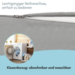 SWANEW Lesekissen Keilkissen Dreieck Rückenkissen Multifunktional Nackenrolle für Bett Sofa Büro