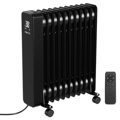 SWANEW Ölradiator Elektroheizung 2500W, Thermostat, Ölheizung Energiesparend