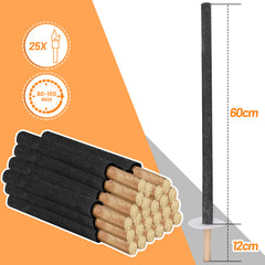 Wachsfackeln mit Handschutz