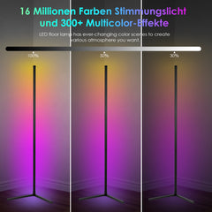 SWANEW LED Stehleuchte 7W Lichtsäule bunt Dimmbar RGB Stehlampe Eckleuchte Farbig