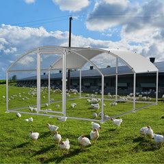 Hühnerstall Freilaufgehege, 3x 4x2m, Dome Roof