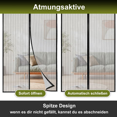 SWANEW Insektenschutz, Fliegengitter Tür, Magnetvorhang, ohne Bohren