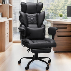 SWANEW Bürostuhl Chefsessel, Gaming Stuhl, Ergonomischer Schreibtischstuhl mit Lendenkissen