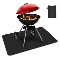 SWANEW Grillmatten, Grillmatte Grillmatten fĂŒr Gasgrill, Grillschutzmatte fĂŒr Holzkohle, Extra GroĂe Outdoor BBQ Matte, Bodenmatte Grill Matten fĂŒr Gasgrill