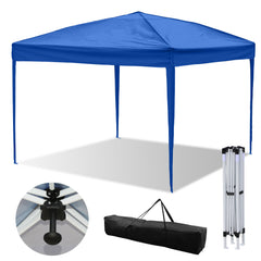 SWANEW Faltpavillon 3×3 m mit Zentralverriegelung – höhenverstellbares Partyzelt Gartenzelt mit UV-Schutz, stabiles Pop-Up Pavillon für Garten, Camping & Events