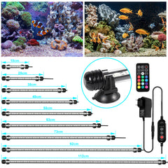 SWANEW LED Aquarium Beleuchtung18cm-112cm Aquarium Lampe RGB Aquariumleuchte