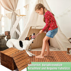 Holzfliesen 30 x 30 cm aus Akazienholz