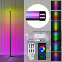 SWANEW LED Stehleuchte 7W Lichtsäule bunt Dimmbar RGB Stehlampe Eckleuchte Farbig