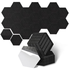 SWANEW Akustikplatten selbstklebend Filz – Hochdichte Akustikpaneele Schallabsorber Wand, Schalldämmplatten für Büro, Studio, Gaming-Room & Home-Office