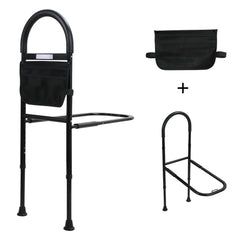 SWANEW Aufstehhilfe Bett, Aufstehhilfe Bett Senioren, mit Sensorlich, Aufstehhilfen mit Lagerung Tasche, Aufstehhilfe Höhenverstellbarer, Haltegriffe für Senioren