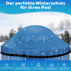 SWANEW Poolkissen Winter, Ø2/3m Rund, Pool Luftkissen, mit 2x4m Seil