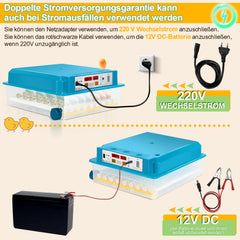 64 Eier Brutmaschine Vollautomatisch