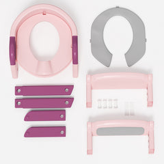 SWANEW Toilettentrainer Kinder, 3 in 1 Toilettensitz, mit Treppe Kissengriff WC Sitz