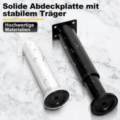 SWANEW 4er Set Edelstahl Möbelfüße, Möbelbeine Höhenverstellbar, Füße für möbel mit Schrauben, Belastbar bis 300 KG