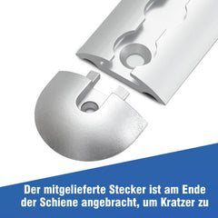SWANEW Airlineschiene, Aluminium halbrund Airline, Zurrschienen, für Wohnmobile und LKW