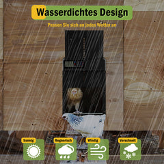SWANEW Automatische Hühnerklappe – Elektrischer Hühnerstall-Türöffner mit Timer & großem Display – Wasserdicht & Robust für Hühner, Enten & Kleintiere