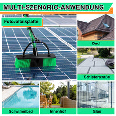 SWANEW Teleskop Waschbürste Teleskopstange 3.6/4.8m Wasserbesen ALU