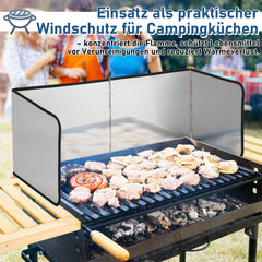 SWANEW Herd-Spritzschutzgerät Aufstellbar, Herd-Spritzblech, Geeignet für Herd Waschbecken Außenzusehrung