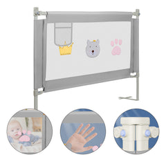 SWANEW Bettgitter Rausfallschutz Höhenverstellbar 70-98cm, Kinderbettschutzgitter Kinderbettgitter für Kinder & Elternbetten