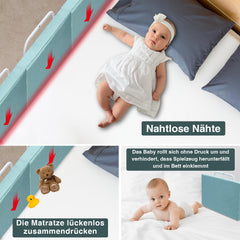 SWANEW Bettgitter für Kinder 50/60cm, Baby Bettschutzgitter 5-Loch Höhenverstellbar 40-60 cm, Kinderbettgitter für Matratzen 5-30 cm