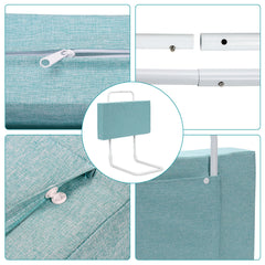 SWANEW Bettgitter für Kinder 50/60cm, Baby Bettschutzgitter 5-Loch Höhenverstellbar 40-60 cm, Kinderbettgitter für Matratzen 5-30 cm