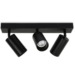 SWANEW Deckenstrahler GU10 4W, Drehbar 350° Deckenleuchte Strahler, Warmweiß 1/2/3-flammig Deckenspot, Wandstrahler, Deckenlampe