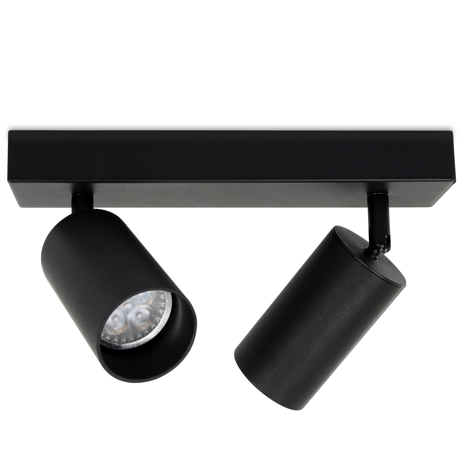 SWANEW Deckenstrahler GU10 4W, Drehbar 350° Deckenleuchte Strahler, Warmweiß 1/2/3-flammig Deckenspot, Wandstrahler, Deckenlampe