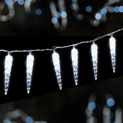 SWANEW Eiszapfen lichterkette, 40LEDs Eiszapfen, Weihnachtsbeleuchtung Innen & Außen Deko
