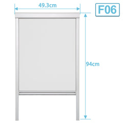 SWANEW Verdunkelungsrollo für Dachfenster Rollo, Verdunklungsrollo mit Bohren, Dachfensterrollo für Dachfenster F06/M06/M08/S06/S08/206