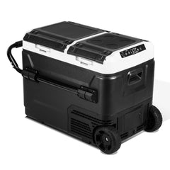SWANEW Kompressor Kühlbox elektrisch, Doppeltür Doppelzone Auto Kühlschrank, mit Bluetooth-Steuerung