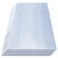 SWANEW 5/10/15x Polycarbonat Hohlkammerstegplatten 8mm, UV-beständigen Doppelstegplatte für Gewächshaus (60.5 x 121cm) | 1.2kg/m²