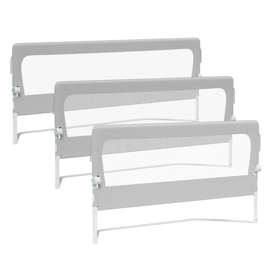 SWANEW Bettschutzgitter Kinderbett – höhenverstellbarer Rausfallschutz für Boxspringbett & Elternbett, 72–86 cm, 180° klappbar, 150/180/200 cm